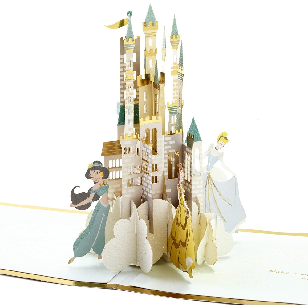 image:imageHallmark Signature Paper Wonder Disney Princess Pop Up Birthday Card Jasmine Belle Cinderella ArielPop Up  Disney Princesses