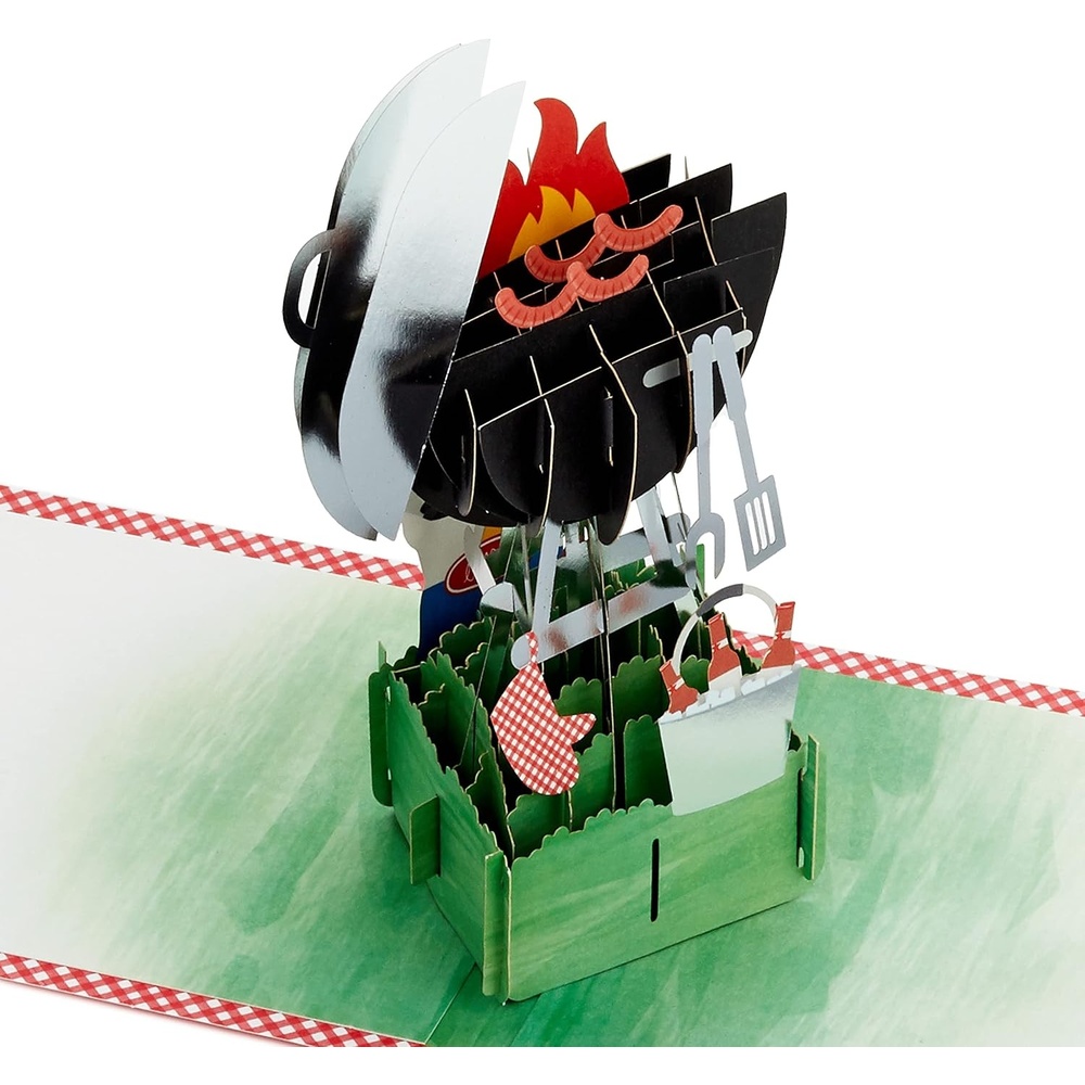 image:imageHallmark Signature Paper Wonder Fathers Day Pop Up Card 3D Golf Cart Best by Par for Dad Husband Grandpa Brother Golfer Birthday Card for HimFathers Day Pop Up  Grill