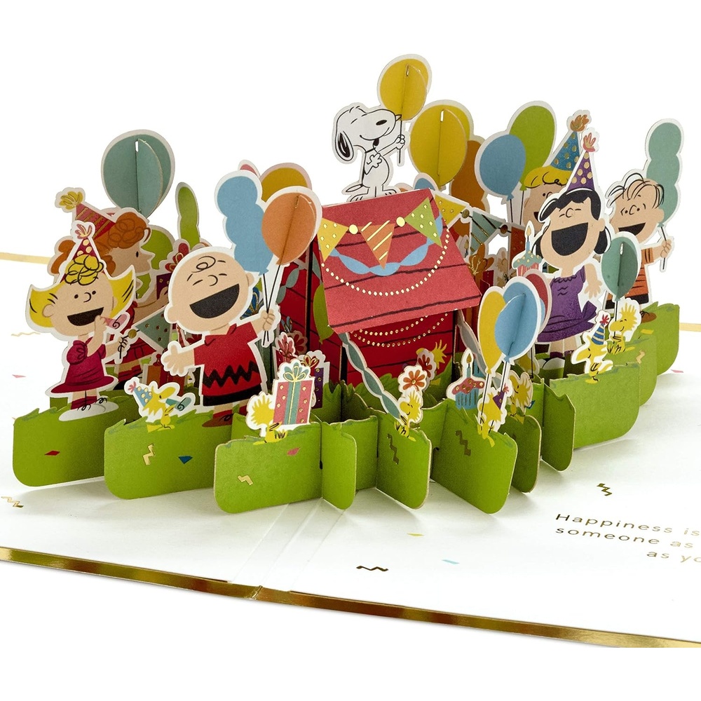 image:imageHallmark Signature Paper Wonder Peanuts Pop Up Birthday Card CelebratePop Up  Celebrate