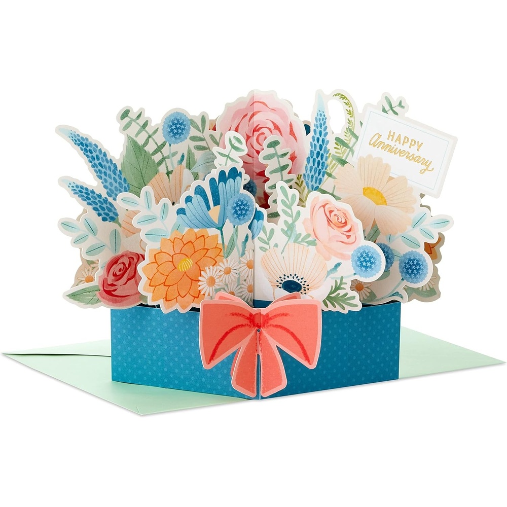 image:imageHallmark Signature Paper Wonder Pop Up Anniversary Card BeachDisplayable Bouquet