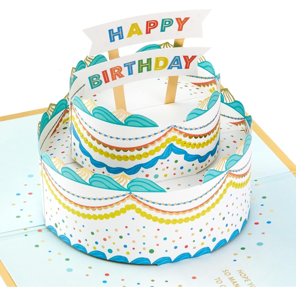 image:imageHallmark Signature Paper Wonder Pop Up Birthday Card Happy BirthdayCelebrating You Birthday Cake