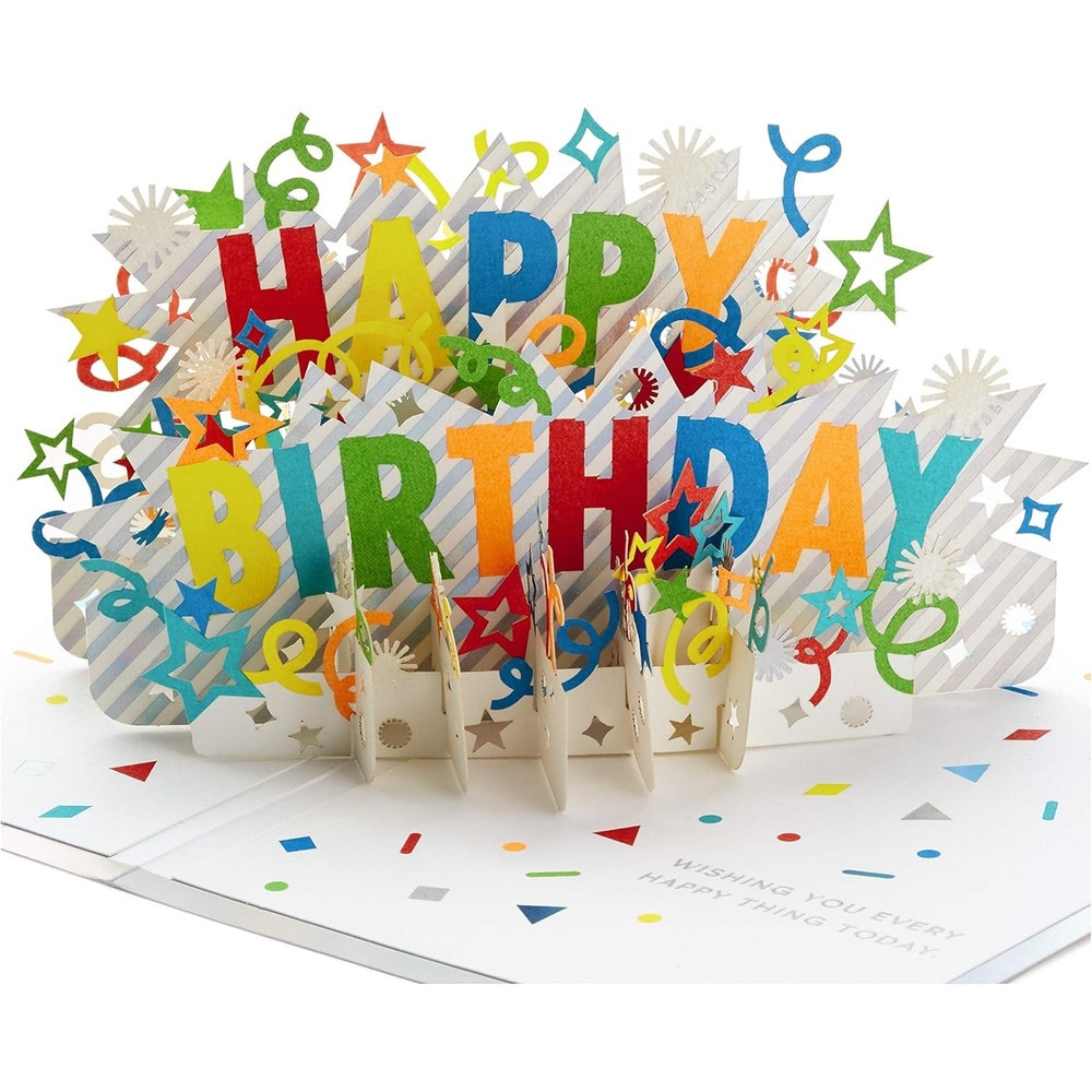 image:imageHallmark Signature Paper Wonder Pop Up Birthday Card Happy BirthdayPop Up  Happy Birthday