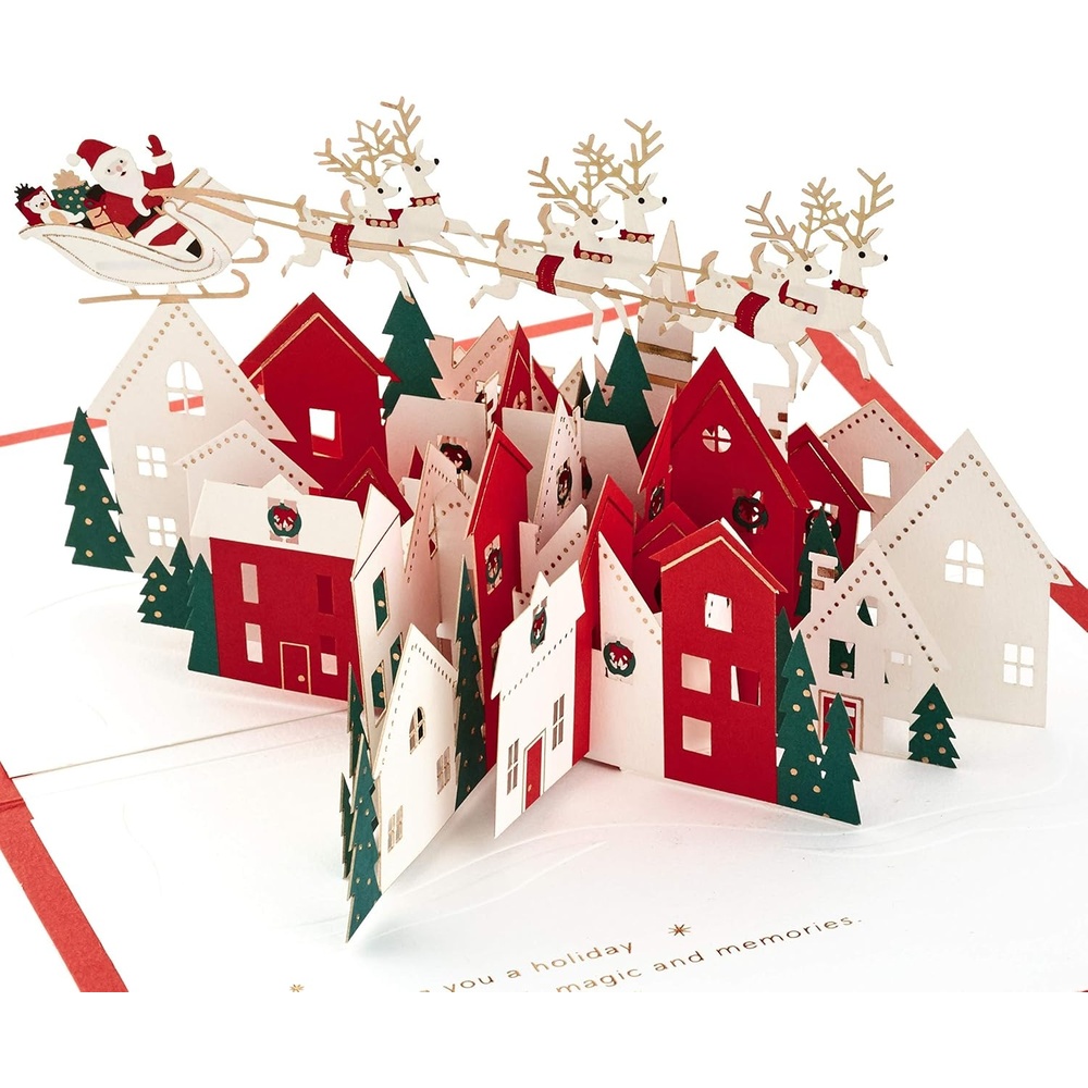 image:imageHallmark Signature Paper Wonder Pop Up Christmas Card Santa and His ReindeerSanta and His Reindeer Pop Up