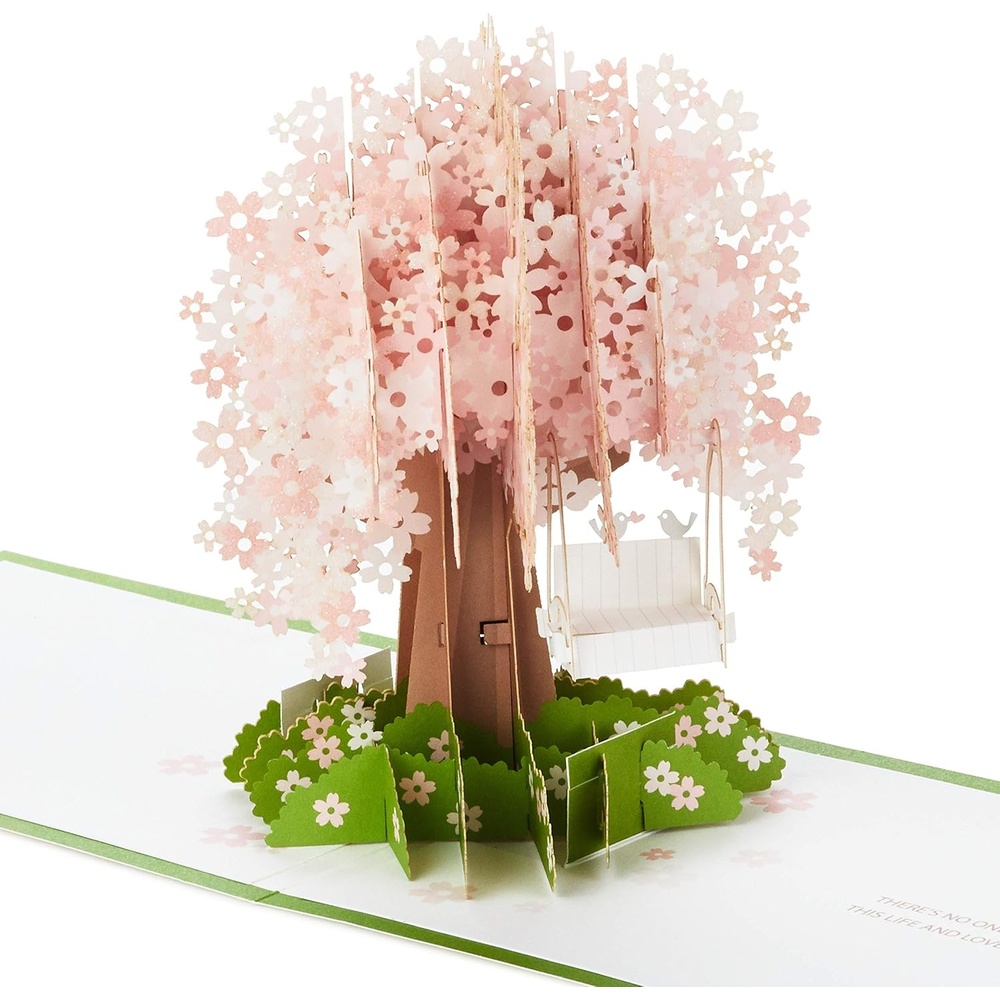 image:imageHallmark Signature Paper Wonder Pop Up Love Card Because I Have You Birthday Card Anniversary Card Sweetest Day CardPop Up  Cherry Blossom Tree