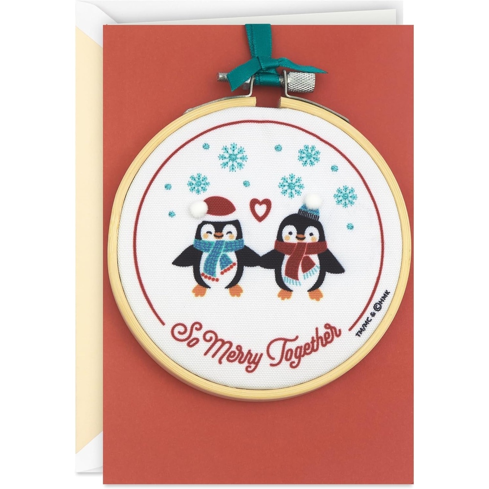 image:imageHallmark Signature Romantic Christmas Card Penguin Ornament for Husband Wife Boyfriend Girlfriend