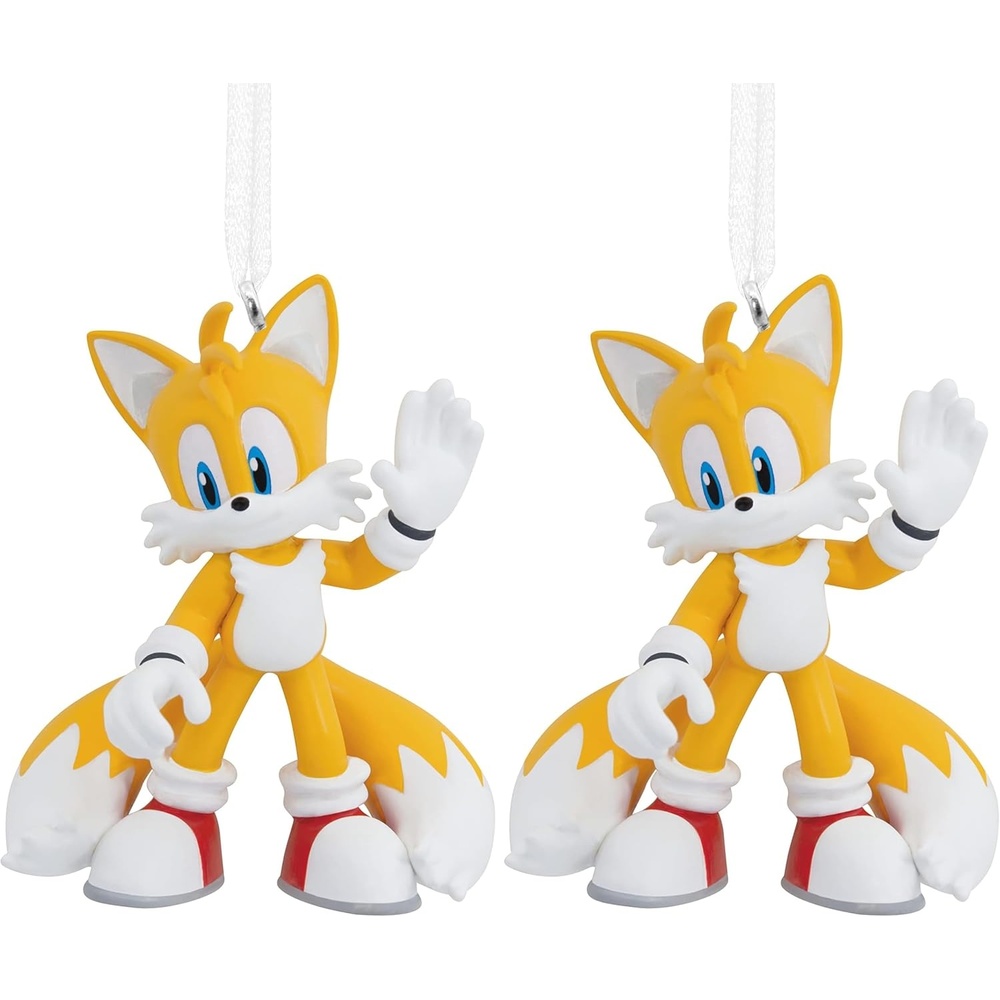image:imageHallmark Sonic The Hedgehog Tails Resin Christmas Ornament1 Count Pack of 2