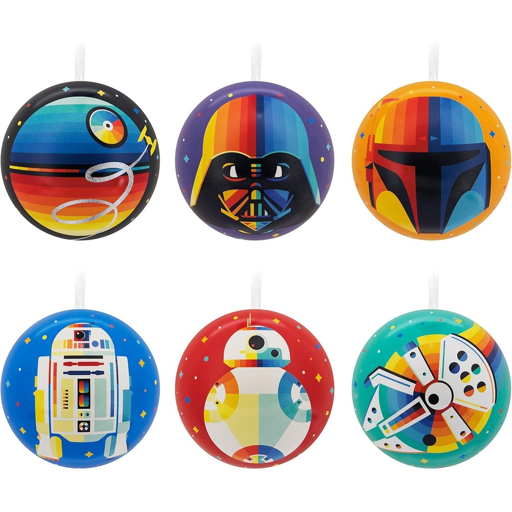 image:imageHallmark Star Wars Characters Miniature Christmas Ornaments Set of 6 May The 4thSet of 12