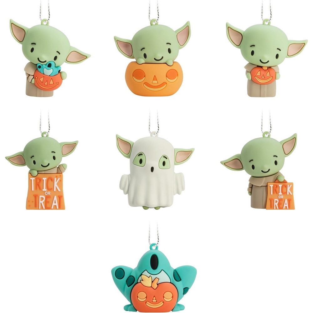 image:imageHallmark Star Wars The Mandalorian Grogu Blind Box Mini Halloween Ornaments Purchase Includes 2 Tiny Mystery OrnamentsGrogu Mystery Set of 2