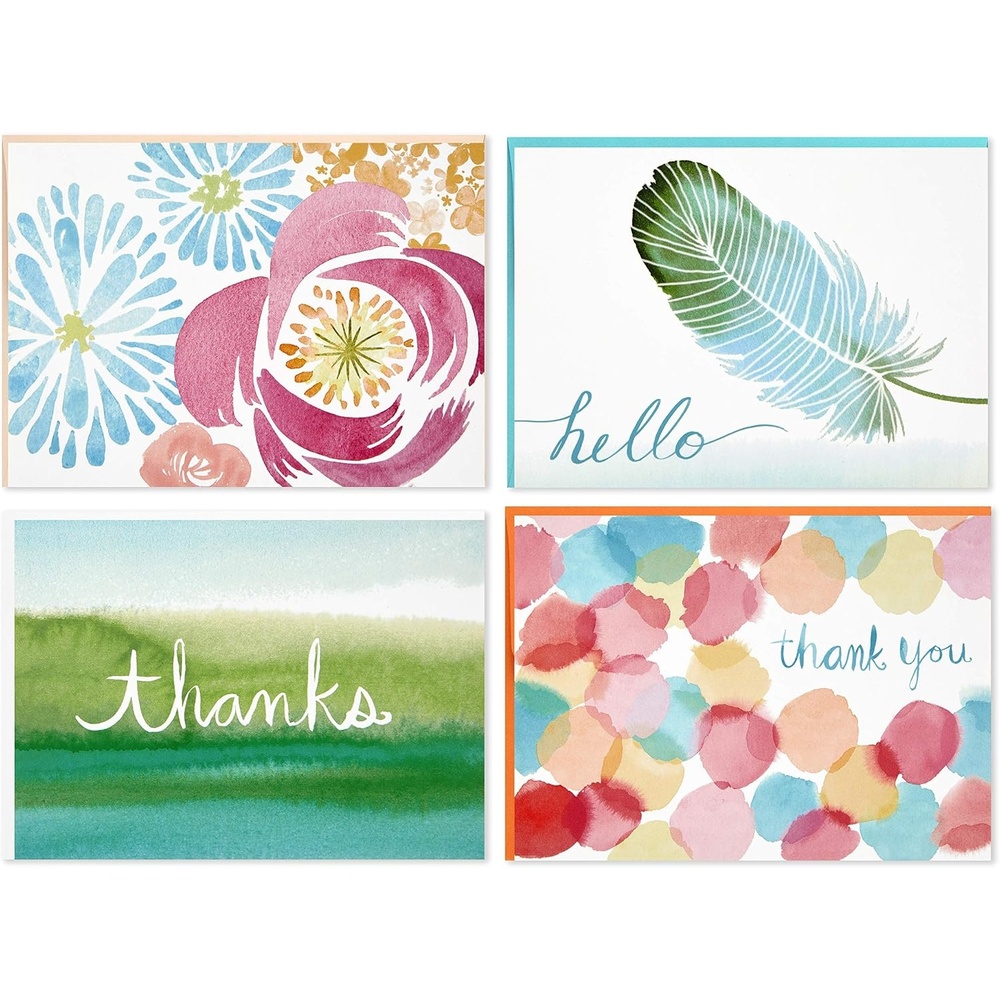 image:imageHallmark Thank You Cards Assortment Cactus 50 Thank You Notes with EnvelopesWatercolor Designs