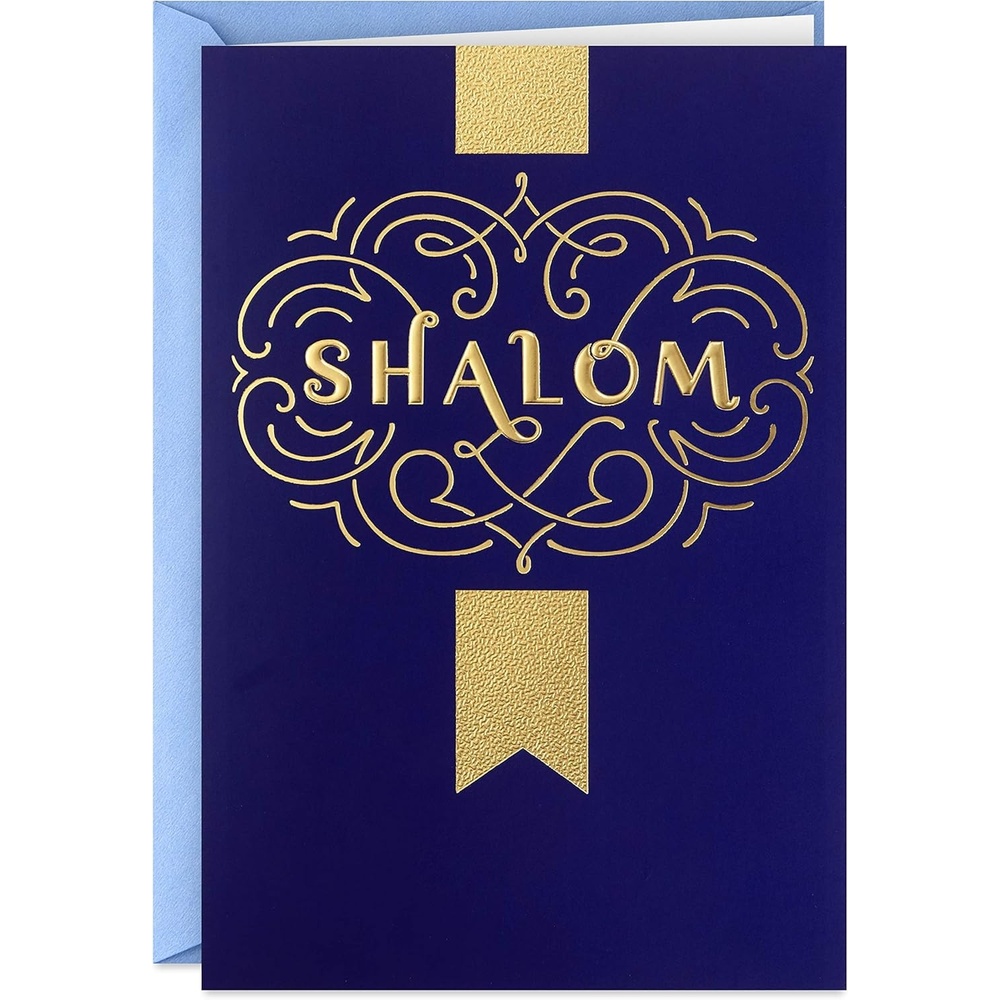 image:imageHallmark Tree of Life Hanukkah Boxed Cards 40 Cards and Envelopes Blue and Silver DoveShalom Hanukkah Cards