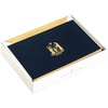 Gold Nativity on Navy Holiday Cards