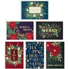 Jewel-Tone Florals Holiday Card Assortment