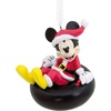 Mickey on Snow Tube