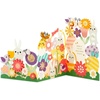 Accordion Fold Pop Up Flowers and Bunnies