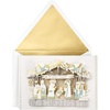 Delicate Paper Craft Nativity Scene