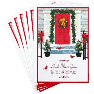 DaySpring Religious Christmas Cards, God Bless You (6 Cards with Envelopes)(God Bless You)