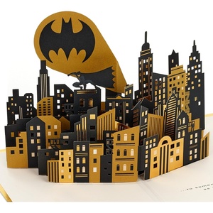 Hallmark Batman Father’s Day Pop Up Card for Him (3D Bat-Signal, Epic Day) for Dad, Husband, Son, Brother, Batman Fan, Birthday(Pop Up  Batman)