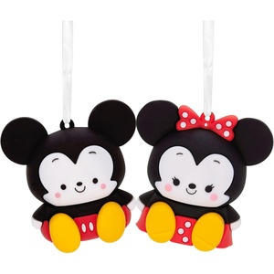 Hallmark Better Together Disney Mickey and Minnie Magnetic Christmas Ornaments, Set of 2(Mickey & Minnie)