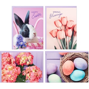 Hallmark Blank Cards Assortment, Spring Flowers and Butterflies (24 Cards with Envelopes)(Tulips  Eggs  Easter Bunny)