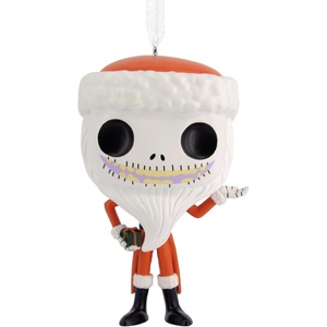 Hallmark Christmas Ornament, Disney Tim Burton’s The Nightmare Before Christmas Santa Jack Funko POP! Ornament, Gifts for Disney Fans