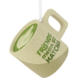 Hallmark Christmas Ornament, Everything Bagel Ornament, Food Gifts(Matcha Mug)