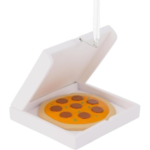 Hallmark Christmas Ornament, Everything Bagel Ornament, Food Gifts(Pizza Box)