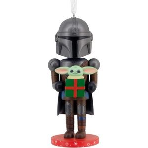 Hallmark Christmas Ornament, Star Wars: The Mandalorian and Grogu Nutcracker Ornament, Gifts for Star Wars Fans