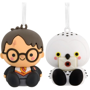 Hallmark Christmas Ornaments, Better Together Sonic the Hedgehog and Tails Magnetic Ornaments, Set of 2, Gifts for Gamers(Harry Potter & Hedwig)
