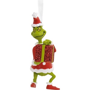 Hallmark Dr. Seuss How The Grinch Stole Christmas! Grinch with Present Christmas Ornament