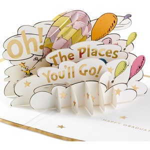 Hallmark Dr. Seuss Pop Up Graduation Card (Oh, the Places You’ll Go!) for High School, Kindergarten, Middle School, College and College Graduates – Signature Paper Wonder(Graduation Card)