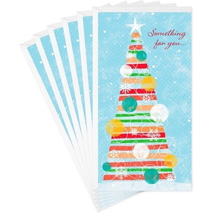 Hallmark Holiday Money or Gift Card Holders, Christmas Tree (6 Cards with Envelopes)(Christmas Tree  6 Money Holder with Envelopes)