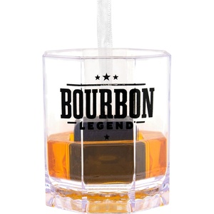 Hallmark Holiday Wine Goblet Christmas Ornament(Bourbon Legend Lowball Glass)