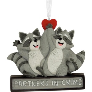 Hallmark Jellyfish Christmas Ornament(Racoon Partners in Crime)
