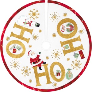 Hallmark Keepsake 12″ Mini Christmas Tree Skirt, Nostalgic Holiday, Gifts for Christmas Lovers(Nostalgic Holiday)
