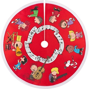 Hallmark Keepsake 12″ Mini Christmas Tree Skirt, Nostalgic Holiday, Gifts for Christmas Lovers(Peanuts)