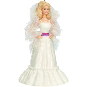 Hallmark Keepsake Barbie Christmas Ornament, Merriest Dreamhouse Musical with Light, Gifts for Barbie Fans(Crystal Barbie)