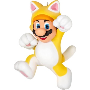 Hallmark Keepsake Christmas Ornament 2023, Nintendo Super Mario Powered Up With Mario Cat, Gifts for Gamers(Powered Up with Mario Cat)