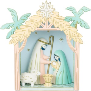 Hallmark Keepsake Christmas Ornament 2023, Porcelain Cross, God’s Love Never Fails, Religious Gifts(For Unto You)