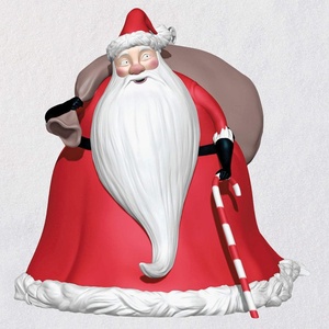 Hallmark Keepsake Christmas Ornament 2024, Disney Tim Burton’s The Nightmare Before Christmas Dr. Finkelstein With Light and Sound, Gifts for Disney Fans(Sandy Claws)