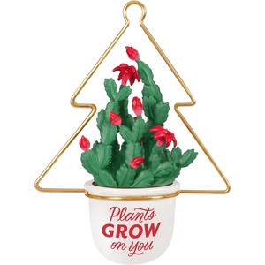 Hallmark Keepsake Christmas Ornament 2024, Let It Grow! Papercraft, Gifts for Nature Lovers(Plants Grow on You)