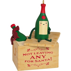 Hallmark Keepsake Christmas Ornament 2024, Muletide Cheer, Funny Gifts(A Case of Christmas Cheer)
