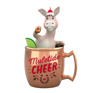Hallmark Keepsake Christmas Ornament 2024, Muletide Cheer, Funny Gifts(Muletide Cheer)