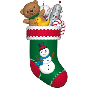 Hallmark Keepsake Christmas Ornament 2024, Santa with Toys, Santa Collectors Gifts(2026 Stocking Stuffers)
