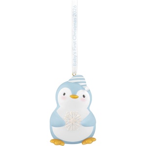 Hallmark Keepsake Christmas Ornament 2025, Baby Boy’s First Christmas Elephant 2025(2026 Baby Boy’s First Christmas)