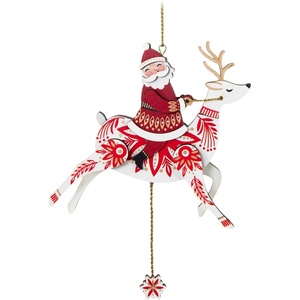 Hallmark Keepsake Christmas Ornament, Birch Penguin, Gifts for Penguin Lovers(Pull-String Reindeer)