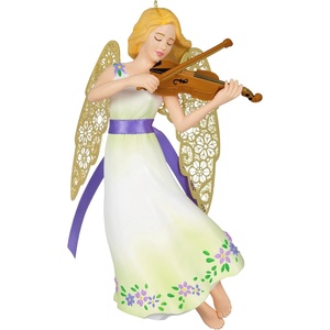 Hallmark Keepsake Christmas Ornament, Christmas Angels Joy, Angel Collectors Gifts(Melody)