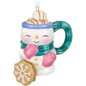 Hallmark Keepsake Christmas Ornament, Cup of Cozy, Porcelain, Gifts for Christmas Lovers(2025 Cup of Cozy)