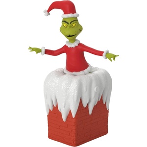 Hallmark Keepsake Christmas Ornament, Dr. Seuss’s How The Grinch Stole Christmas! You’re a Mean One, Mr. Grinch with Light and Sound, Gifts for Dr. Seuss Fans(You’re A Mean One  Mr. Grinch)