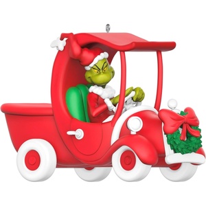 Hallmark Keepsake Christmas Ornament, Dr. Seuss’s How the Grinch Stole Christmas! A Change of Heart, Christmas Movie Gifts(2026 A Grinchy Sleigh On the Way)
