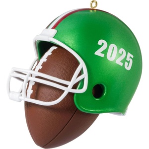 Hallmark Keepsake Christmas Ornament, Football Star 2025, Gifts for Sports Fans(2025 Football Star)